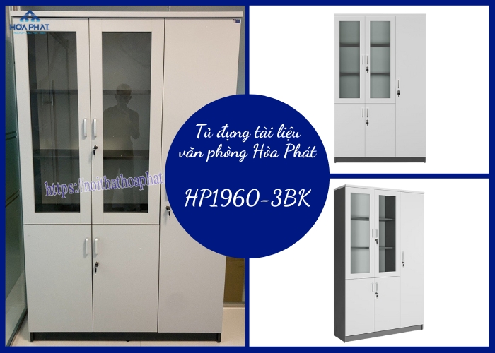 Tủ đựng tài liệu văn phòng Hòa Phát P1960-3BK