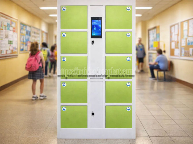 tủ smart locker cho trường học