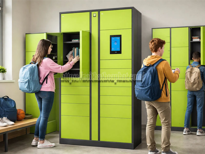 tủ gửi đồ cho trường học