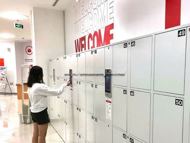 Giao diện tủ locker thông minh