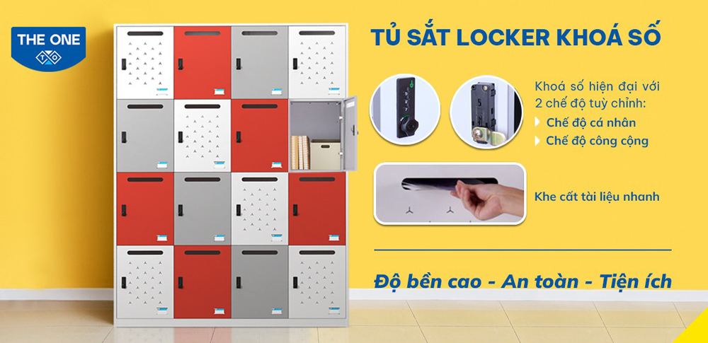 Tủ sắt locker khóa số TU983, TU984 – Khi hiện đại và tiện ích là một