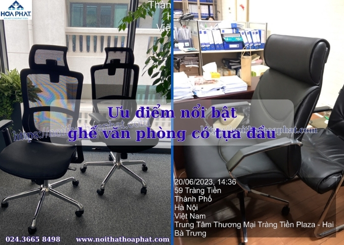 Ưu điểm nổi bật của ghế văn phòng có tựa đầu