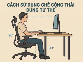Cách Sử Dụng Ghế Công Thái Học Đúng Tư Thế
