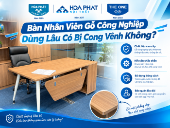 Bàn Nhân Viên Gỗ Công Nghiệp Dùng Lâu Có Bị Cong Vênh Không?