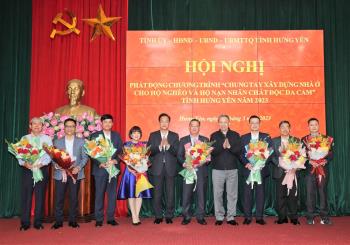 Hòa Phát ủng hộ 8 tỷ đồng xây dựng nhà ở cho hộ nghèo và nạn nhân chất độc da cam tỉnh Hưng Yên
