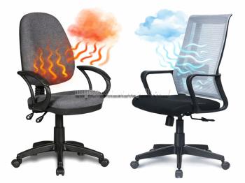 Ghế xoay nỉ và ghế xoay lưới loại nào thoáng khí hơn?