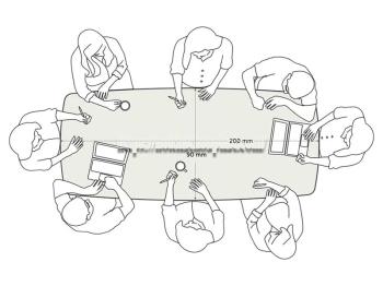 Kích Thước Bàn Họp 6 Người Tiêu Chuẩn