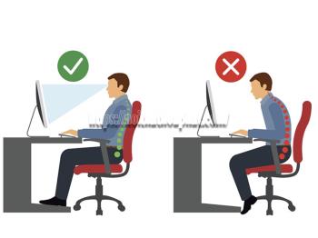 Tư Thế Ngồi Ghế Lưới Chuẩn Ergonomic